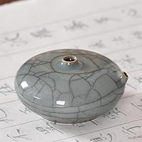 Amazon.co.jp: 水滴型硯, 白, 丸型, 多機能, セラミック, 蓋付き